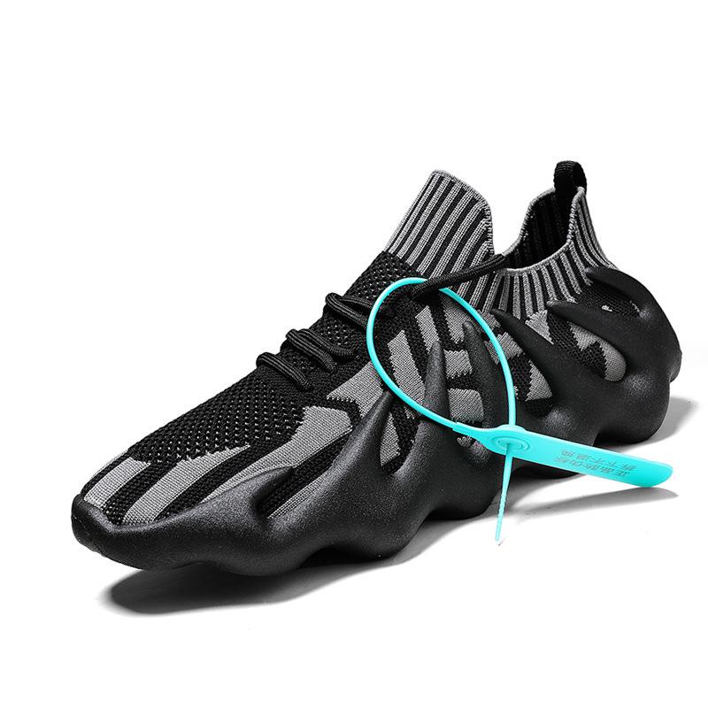 

Octopus men s shoes spring and summer breathable thin fly-woven casual sports shoes 2025 spring new single shoes socks shoes 45
