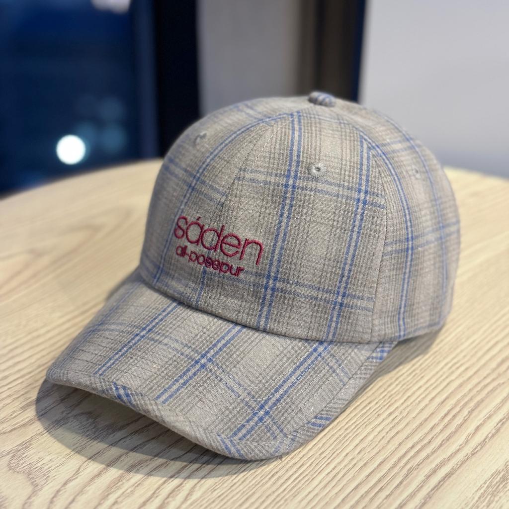 Retro Plaid Baseball Hat for Women Four Seasons Sunshade Breathable Spring and Autumn Casual Face Showing Small Duck Tongue Hat Trendy