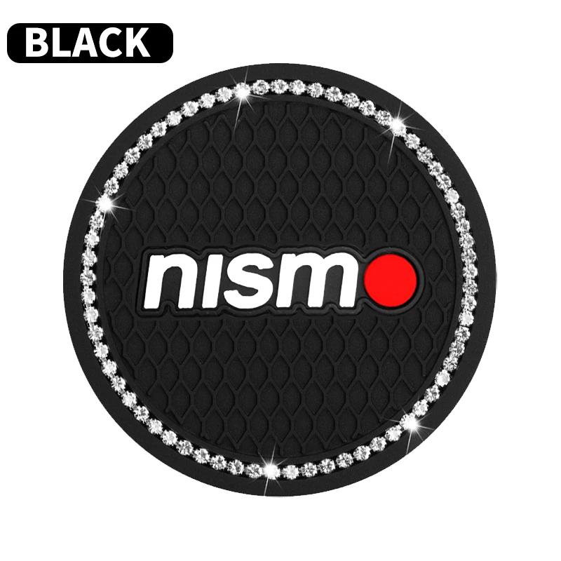 

Fashion Diamond Car Coaster Water Cup Holder Pad Anti-slip Mat For Nismo Nissan Tiida Teana Skyline Juke X-trail Almera Qashqai