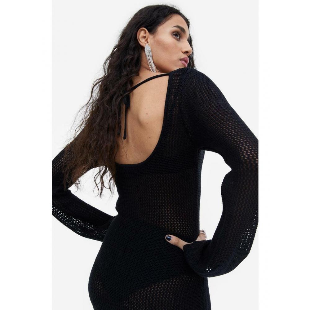 knitted dress vest ATUQ KNITTED VEST DRESS| BLUE XS main image 0