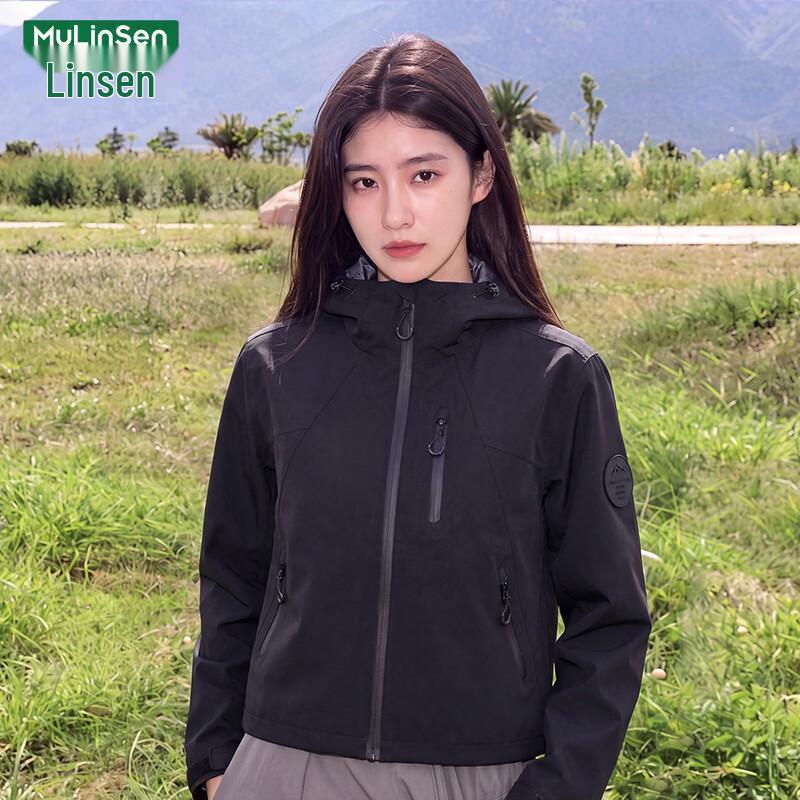MULINSEN Women's Hooded Short Windbreaker Jacket