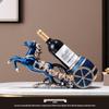 Golden Horse Success Resin Wine Rack Ornament