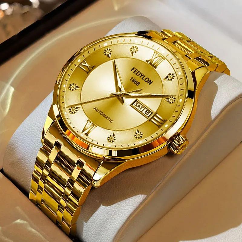 Fatiron Domestic Fashion Business Watch Men's Fully Automatic Non-Mechanical Watch English Calendar Luminous Quartz Watch