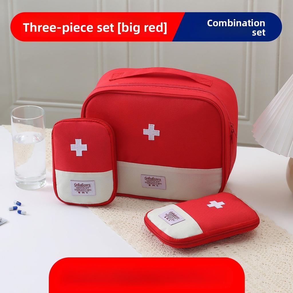 Portable First Aid Kit, Essential for Travel, Large-capacity Waterproof Drug Storage Bag, Practical for Students, Portable Emergency Kit