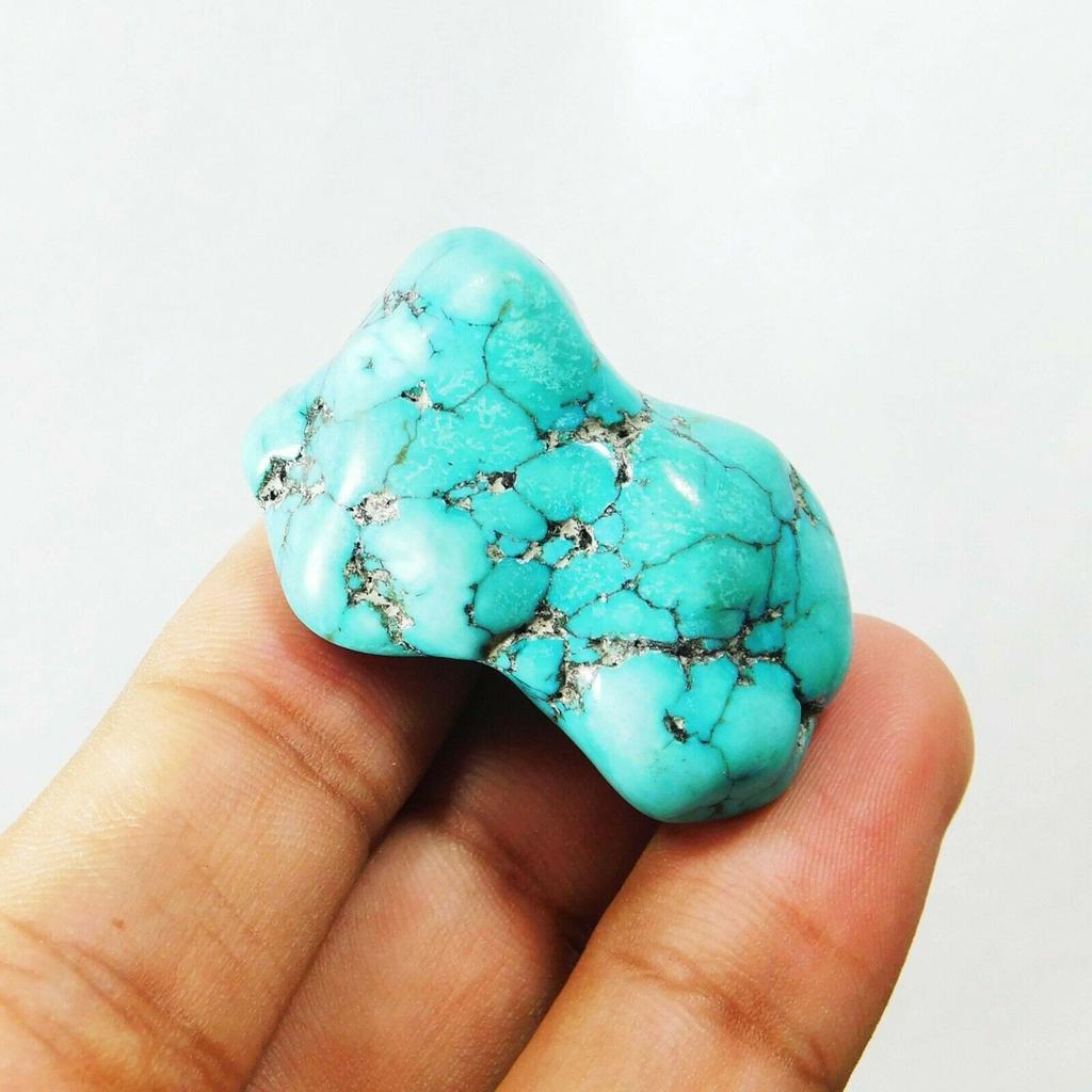 Natural Arizona Blue Turquoise 177 Ct Uncut Rough CERTIFIED Loose Gemstone
