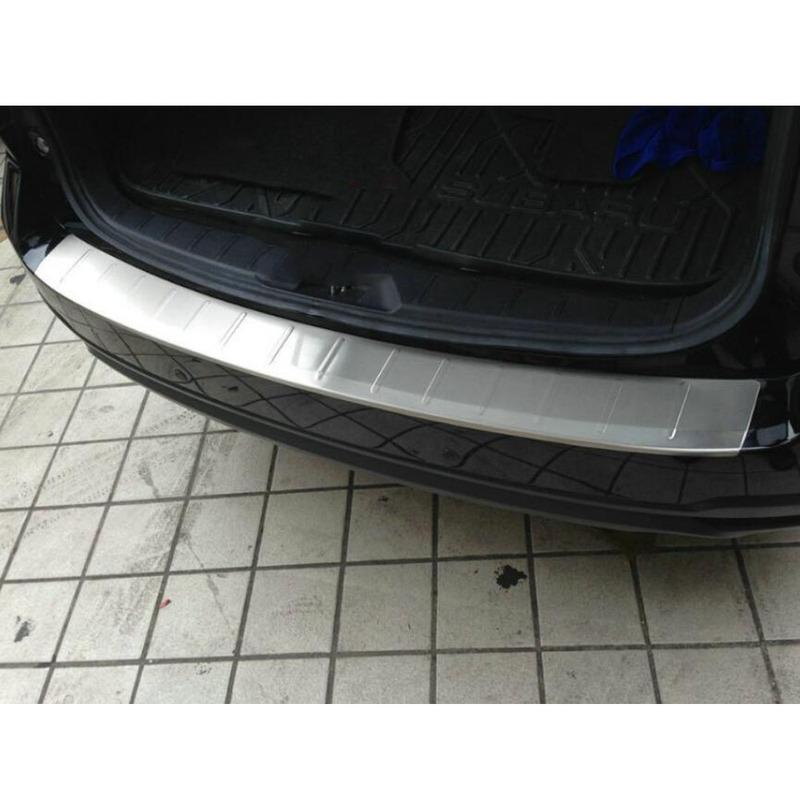 For Subaru Forester 2013 2014 2015 2016 2017 2018 External Rear Bumper Trunk Trim Car Cover Stainless Steel Plate Pedal Stick