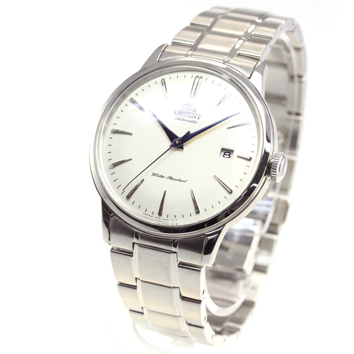 

Автоматические часы Orient Bambino, Механические, Сделано в Японии, С гарантией японского производителя, RN-AC0001S, Мужские, Белый, Серебристый