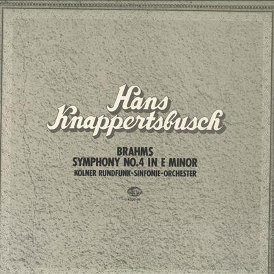 LP Record HANK KNAPPERTSBUSCH COLOGNE RADIO Brahms Symphony No. 4 In E Minor O K20C56 SEVEN SEAS 1980 Japan Obi Classical Used
