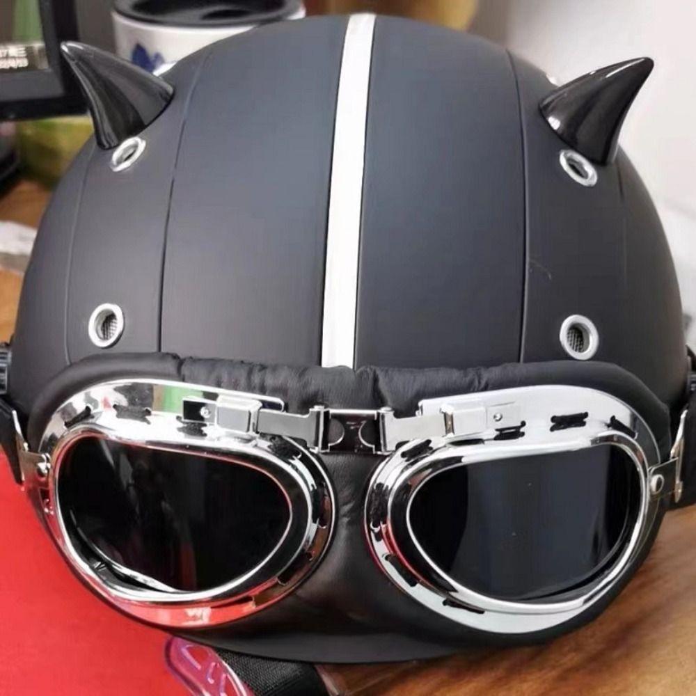 1pair Cool Motorcycle Helmet Horn Silicone Moto Helmet Decoration  Scooter