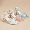 Sandali Estivi da Donna Open-toe Moda Nuovi Bocca di Pesce Fibbia Scarpe con Tacco Alto Casual Esterni Antiscivolo Zapatos