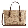 Mollie Monogram Shell Print Classic Tote Bag Women Tote Bags Sand-Yellow CBH63-IMSAS