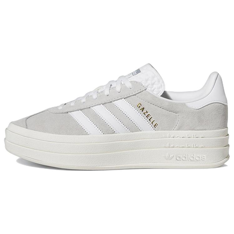 New Adidas Women's Gazelle Bold 'Grey White' Women's HQ6893