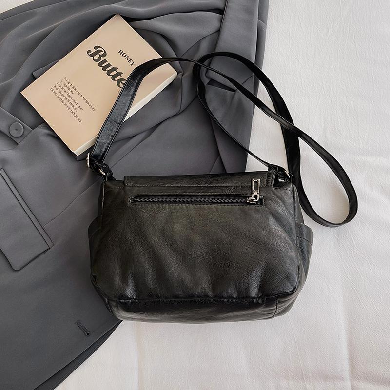 Women's Large Capacity Small Square Bag Shoulder Bag Soft Leather Mother Bag