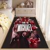 Football Club Area Rug, Thank You Michael Manchester United Players Trophy Celebration Red Print, Soccer Fan Decor, Non-Slip Mat