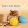 2Pcs Sisal Cat Scratching Ball 8cm Kitten Chasing Ball Cat Sounding Toys  Cat Accessories