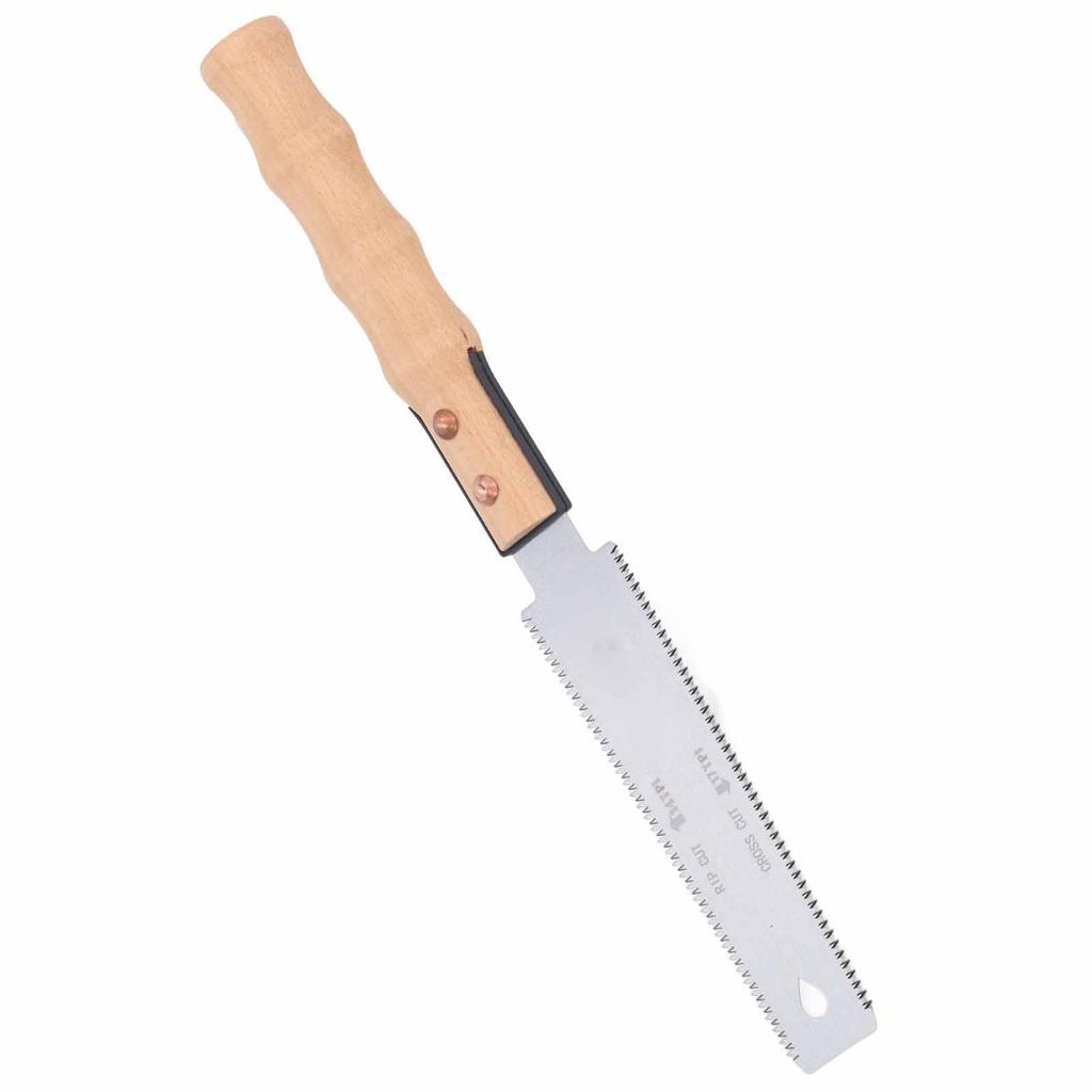 Double Edge Sided Pull Saw Fine Tooth SK5 Alloy Flush Cut Handle Wood Saw for Woodworking