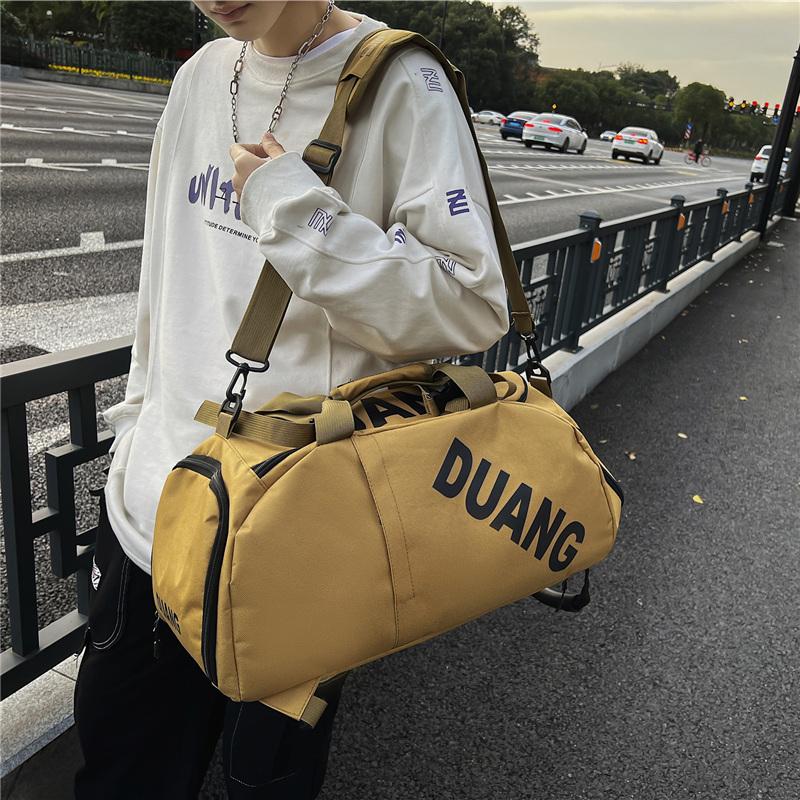 Large Capacity Travel Bag Portable Luggage Bag Dry And Wet Separate Sports Fitness Bag