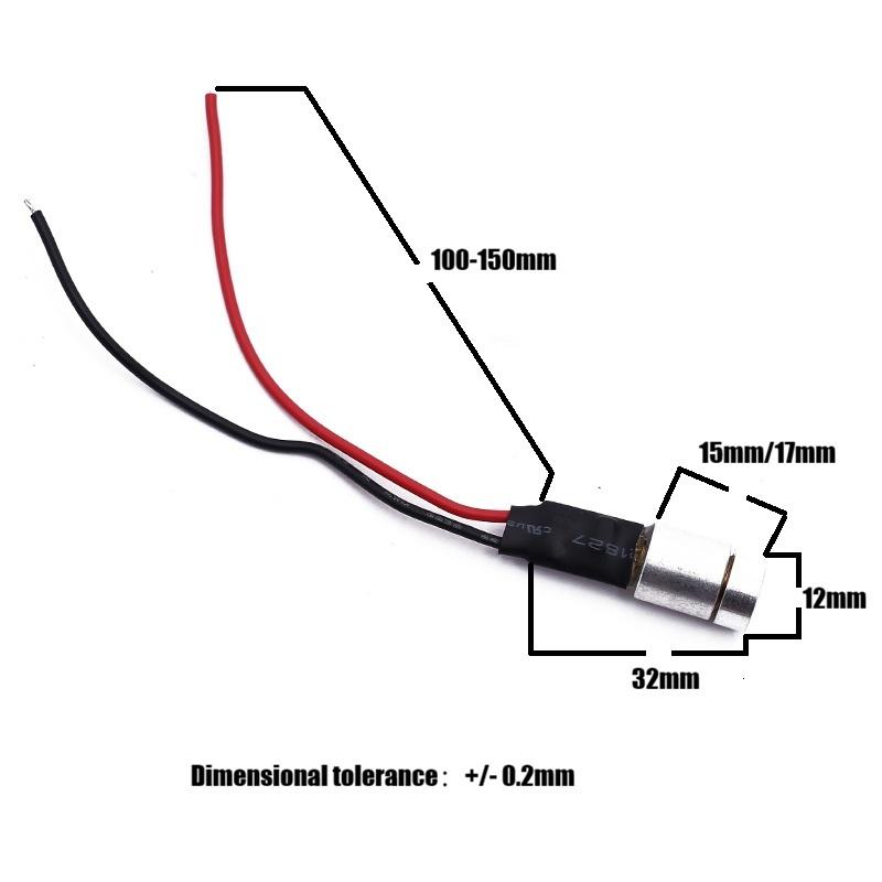 Focusable 450nm 50mW 3.7V Dot Module Laser Diode Blue