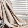 Cotton Linen Stripe Kitchen Curtain Semi-Sheer American Style Cafe Window Treatment Dining Room