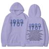 Taylor Ers r 0 Ccert Crewc Swift 1989 Unisex hettegenser med hette for kvinner