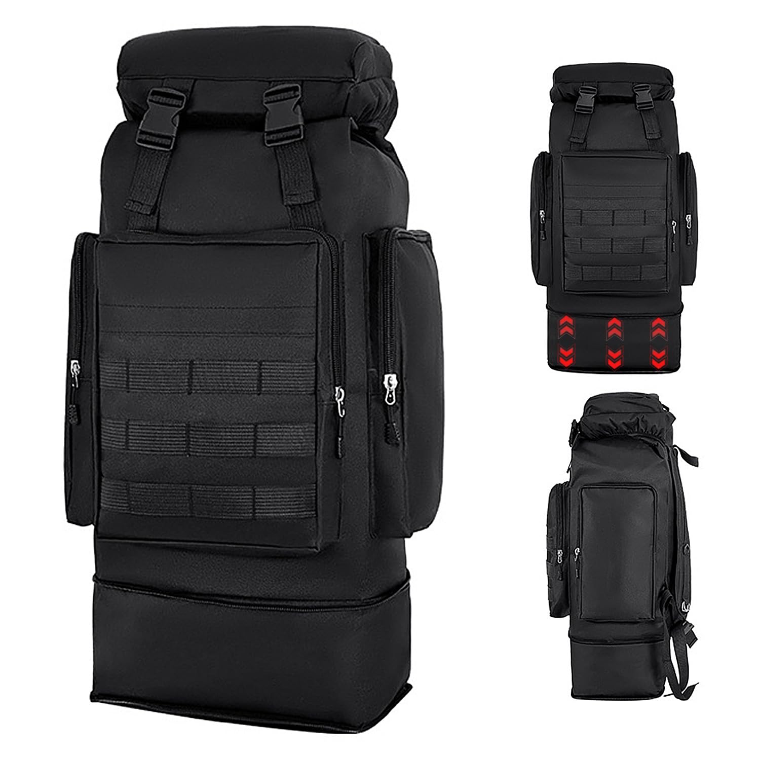 

[VENDAGO] Mountaineering Backpack, Large Capacity, Expandable Backpack, Outdoor Hiking, Mountaineering Backpack, Large Capacity, Disaster Prevention,