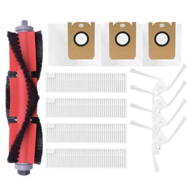 Neutop Ersatz-Zubehör-Set Hauptseite und Staub Kompatibel mit SwitchBot Roboterstaubsauger x Haupt 4 x 4 x Seite 3 x Staub 12-teilig (Jahresvorrat) -