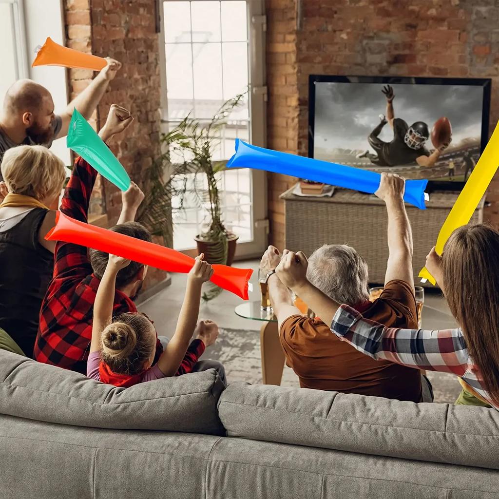 24Pcs Inflatable Clapper Cheerstick Sticks - Balloon Cheering Stick Noise Maker For Concert Party Event Celebration