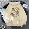 Damen Lockerer Casual Pullover Hoodie Street Fashion Bedrucktes Oberteil