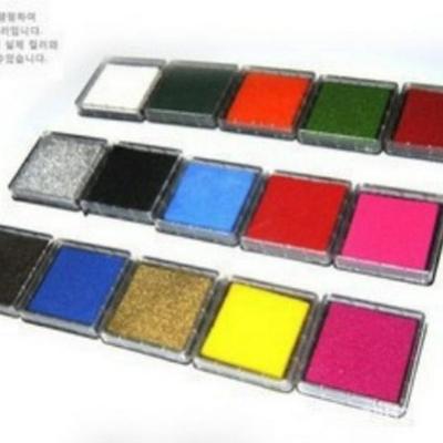 4x4cm Ink Pad - Cute Small Ink Pad for Journal, Diary, Album Decoration, and Coloring (Various Colors)
