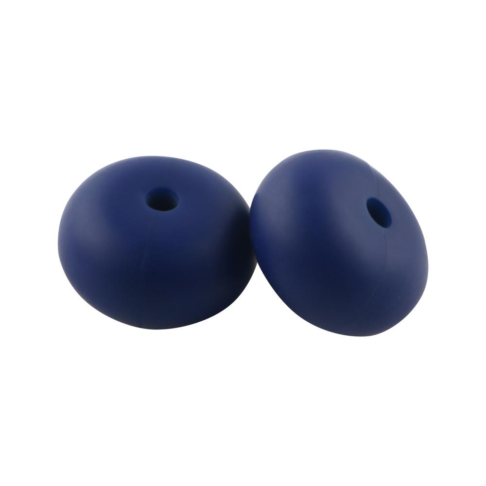 25Pcs/lot 14mm Abacus Silicone Lentil Beads Loose Bead For Jewelry Making DIY Jewelry Accessories Keychain Beaded Pen Bracelets