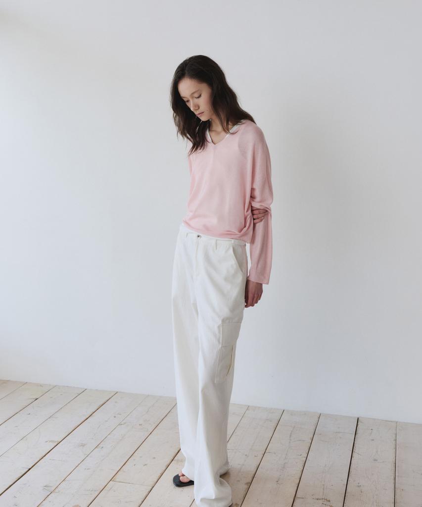 Ieoning Easy Carpenter Pants, White