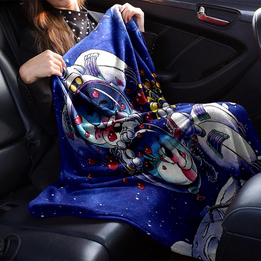 Space Adventure Friends Blanket Soft Throw Blanket For Home Bedroom Bed Sofa Travel Office Solid Christmas Blanket