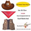 Western Cowboy Halloween Costume Set for Adults & Children - Perfect for Parent-Child Performances
