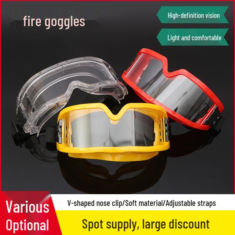 

Захисні окуляри для пожежників, стійкі до високих температур - Пилозахисні, вітрозахисні, з захистом від запотівання, теплоізоляційні, захисний щиток для очей від бризок жовтий