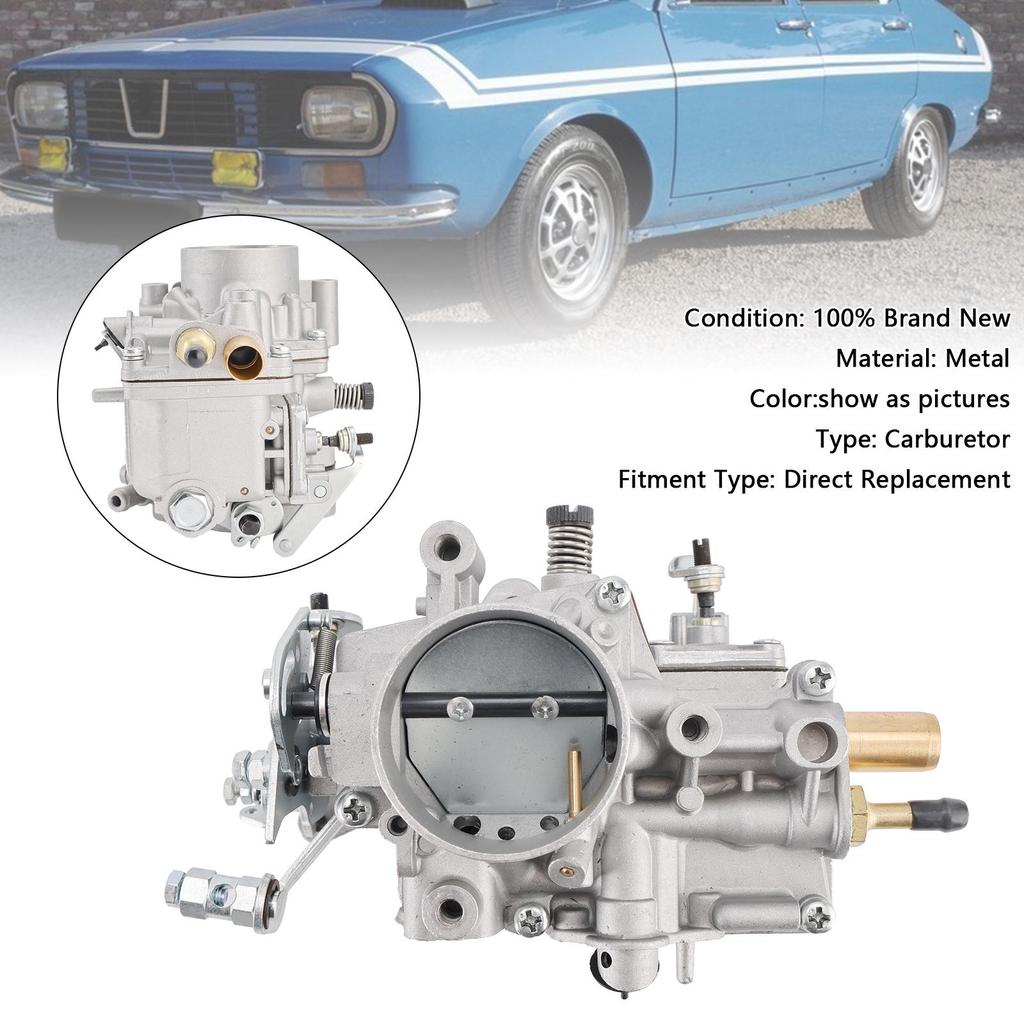 Front Carburetor 14186001 For Renault R12 1.6L 1969-1995