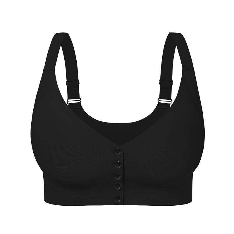 L-5XL super large size front buckle bra for European and American sizes, no steel ring adjustable shoulder strap large size underwear