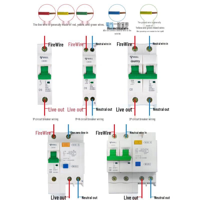 BULL LBE5-63A AC Residual Current Circuit Breaker