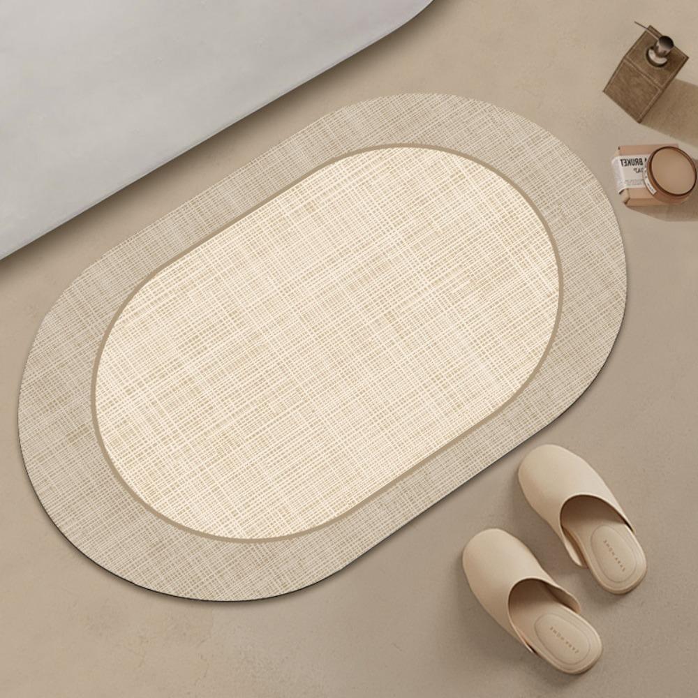 

Japanese-style Bathroom Diatom Mud Floor Mat Water-absorbing Non-slip Foot Carpet 80*120cm