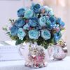 European Retro Silk Rose Flower Decor – Ideal for Living Room, Dining Table, Coffee Table, or Bedroom. Perfect As Dried Flower Ornaments.