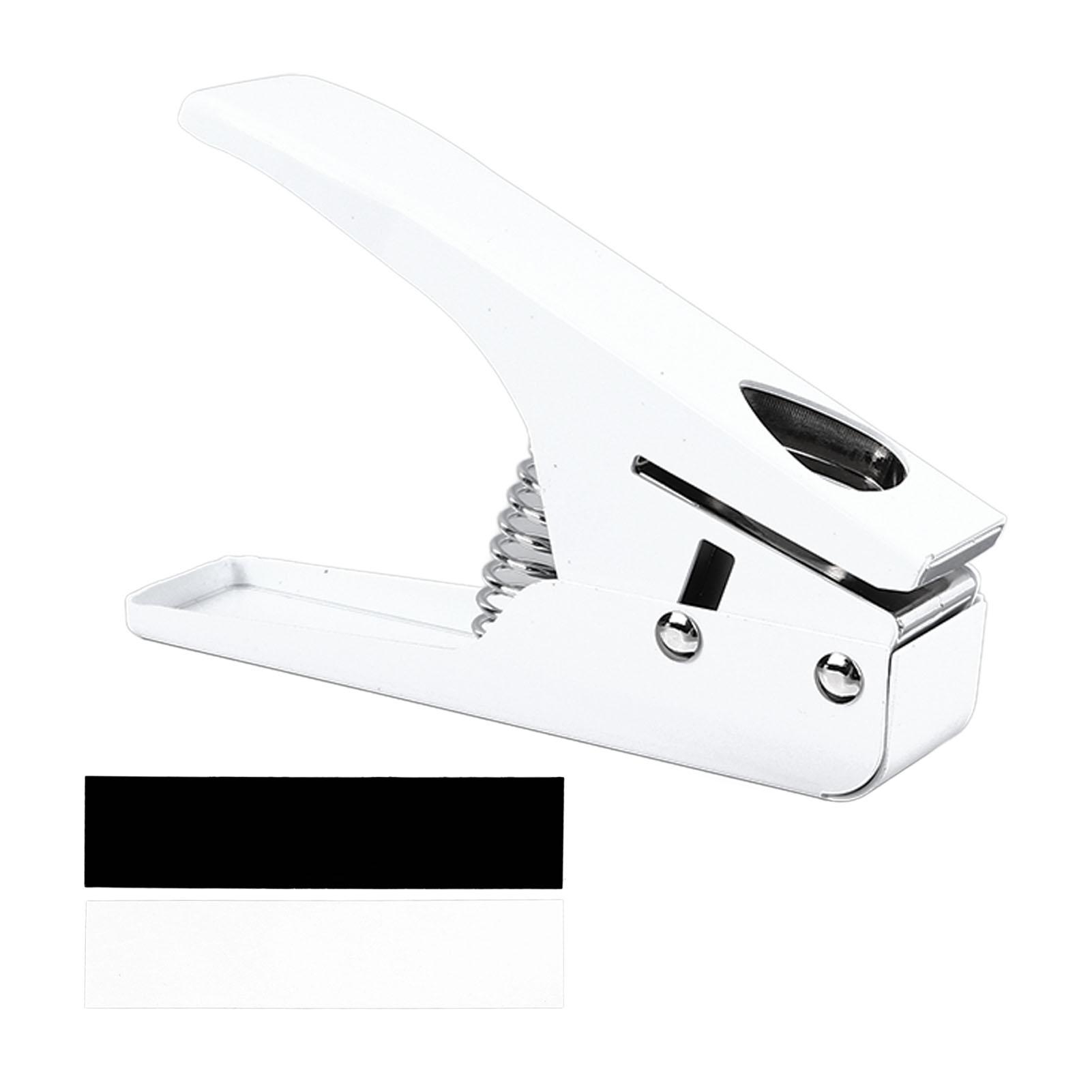 

Guitar Pick Hole Puncher Size Adjustable Multifunctional Portable Guitar Pick Cutter Maker White