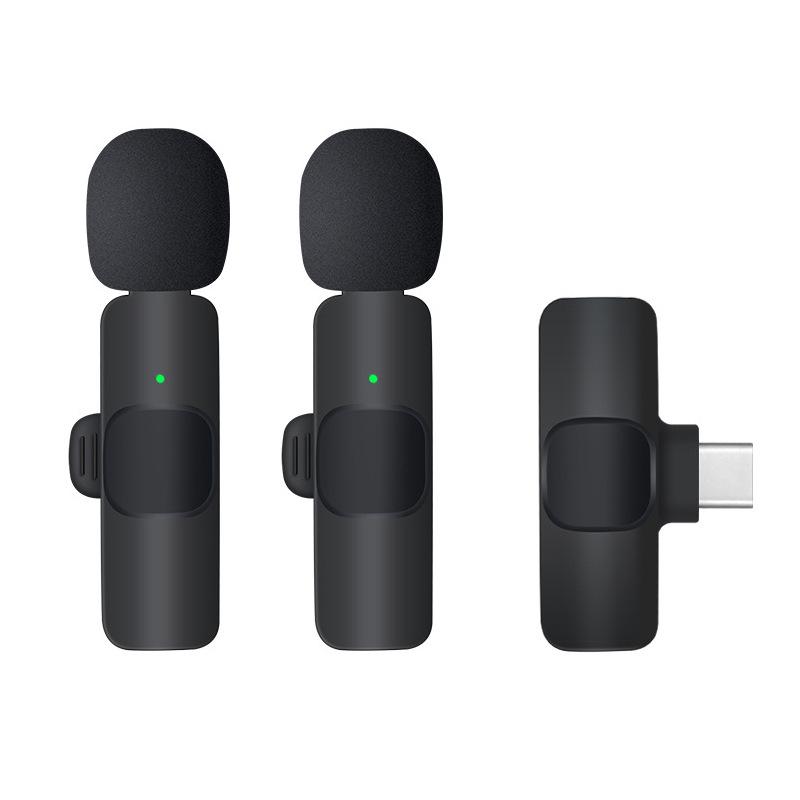 Wireless Clip-On Lavalier Microphone for Mobile Streaming and Recording