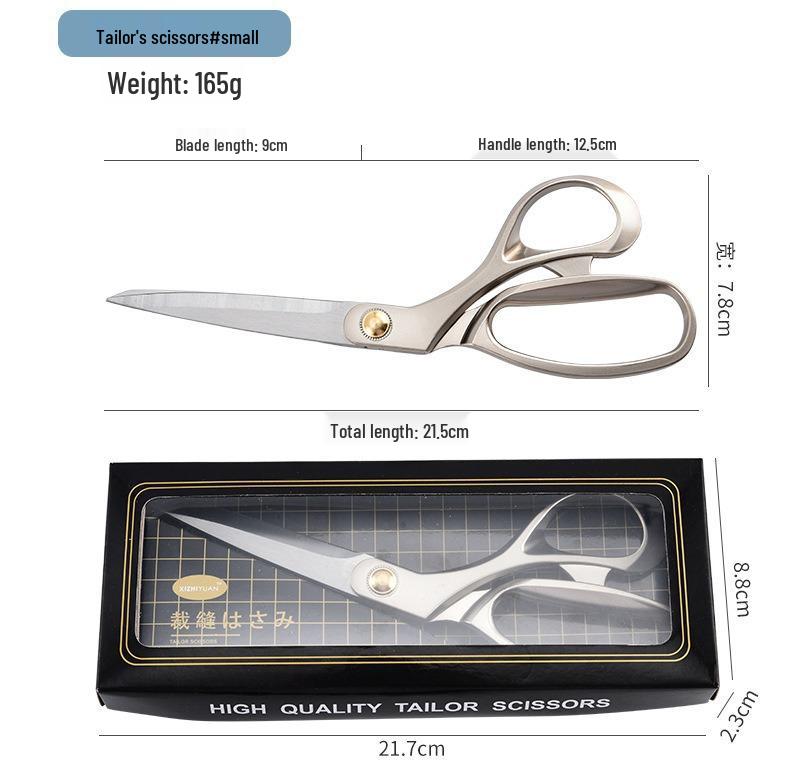 Japanese Retro Tailor Scissors: Stainless Steel, Large, Labor-Saving, Handmade Fabric Cutting Scissors