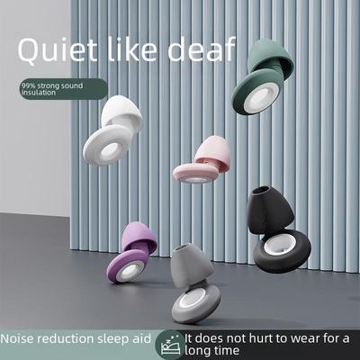 Waterproof Silicone Noise Reduction Earplugs for Silent Sleep and Swimming