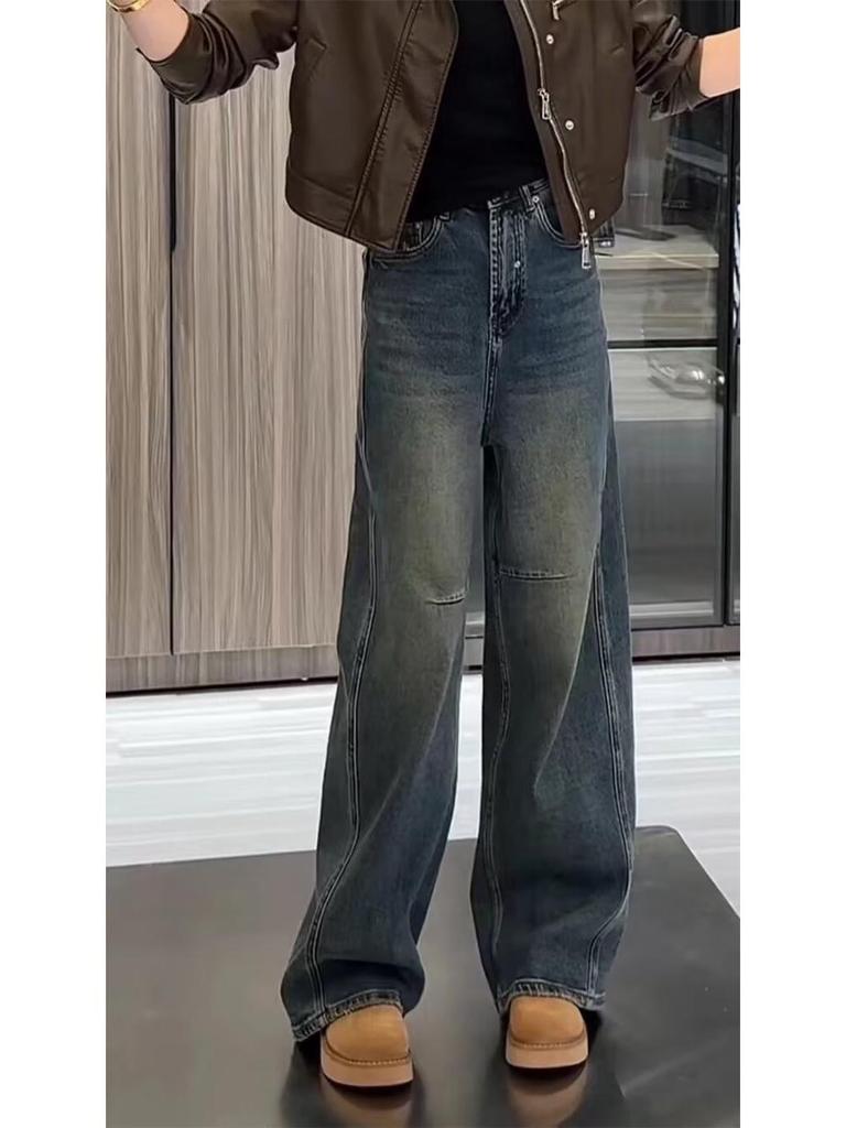 Spring Slimming Wide-Leg Scimitar Jeans for Women - Flattering for Pear-Shaped and Petite Figures