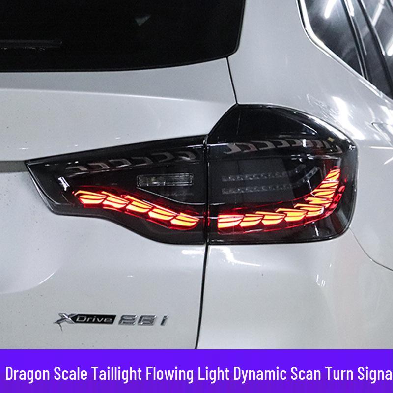 BMW X3 (2018-2021) OLED Dragon Scale Taillight Assembly with Sequential Turn Signal