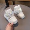 Fashion Girls Shoes Spring New Kids LED Light Shoe Soft Soled Lightweight Girl Casual Shoes Anti Slip Child Sports Shoes