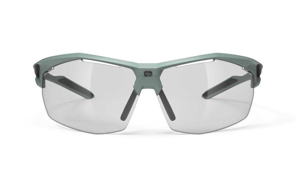 RUDYPROJECT SYDUS Green Sage Matte Impact X2 Photochromic Sunglasses, Frame, Black, SQ017370-0000