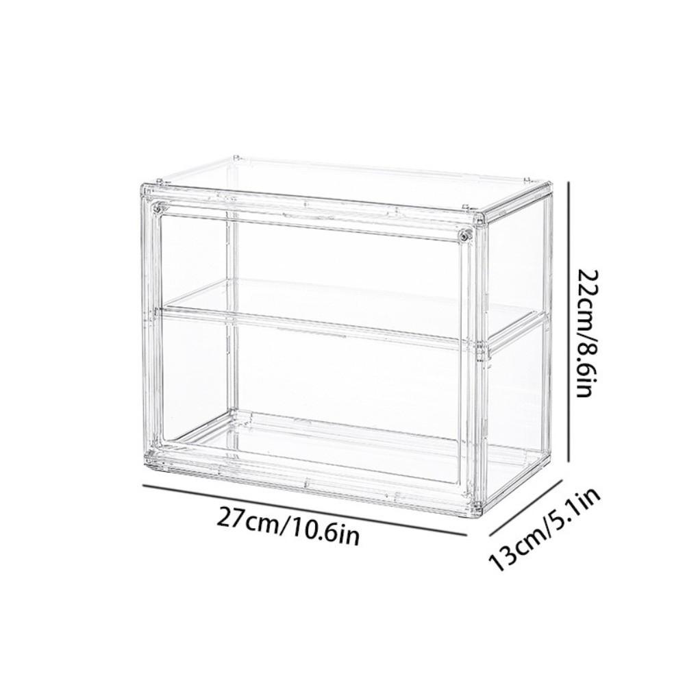 Stackable Acrylic Display Box Multi-Layer Dustproof Showcase New Clear Storage Box Collectible