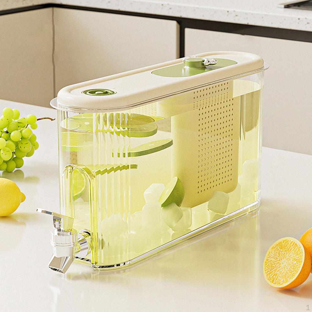 4-liter Cold Water Kettle , Beverage Container with Lid, Versatile for Home, Large Capacity,