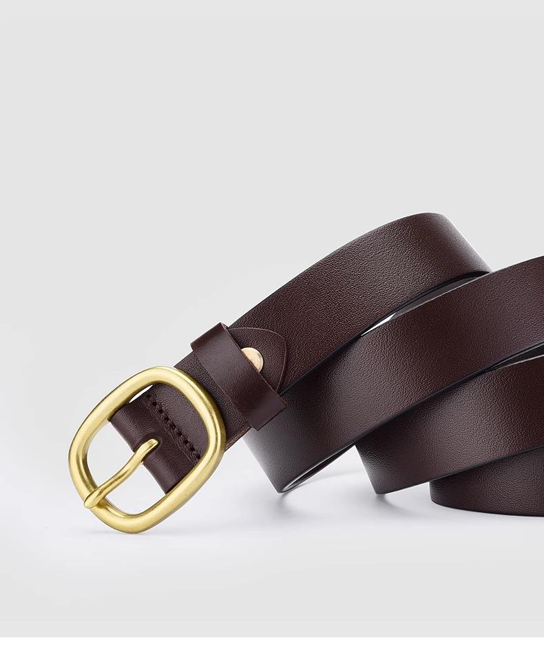 Women's Genuine Leather Pin Buckle Belt - 2026 Fashion for Jeans, Head Top Layer Cowhide